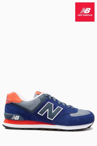 New Balance Blue/Orange Ml574